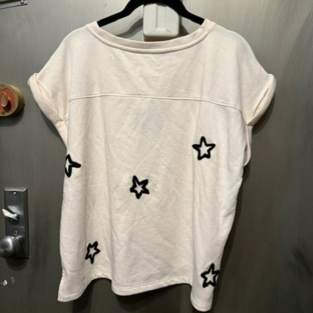 Lou & Grey x Loft Star embroidered Sweatshirt & matching shorts set loungewear – - Picture 10 of 16